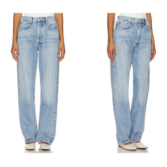 AGOLDE Kelly High Rise Relaxed Straight in Harmonic - Picture 1 of 8